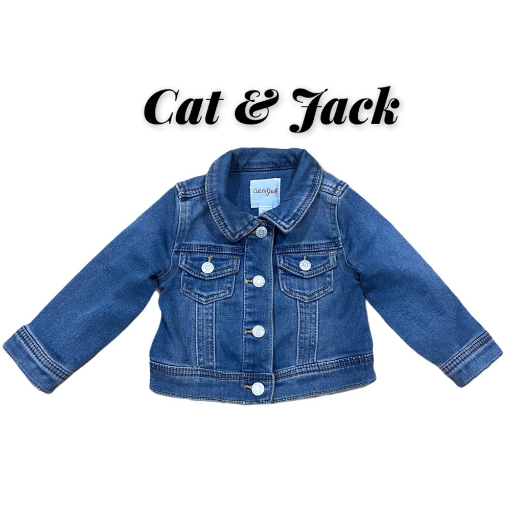 Cat & Jack Denim Jacket Size 12M